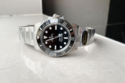 Clean FACTORY 1:1 Submariner No Date CF 41mm Black Dial Black ceramic Bezel 3230