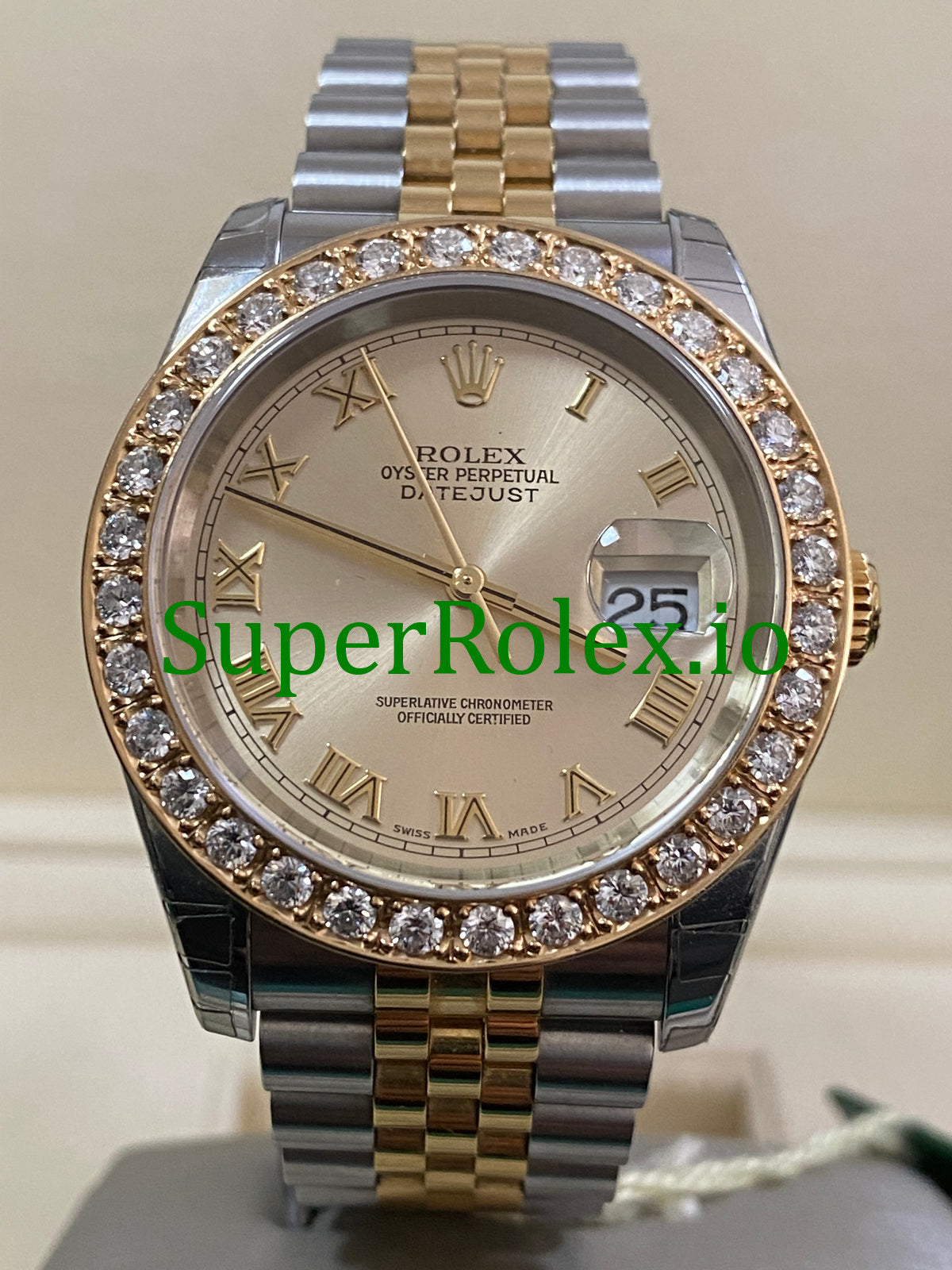 Datejust 36 Steel and Yellow Gold Silver Roman Dial Ref.116233