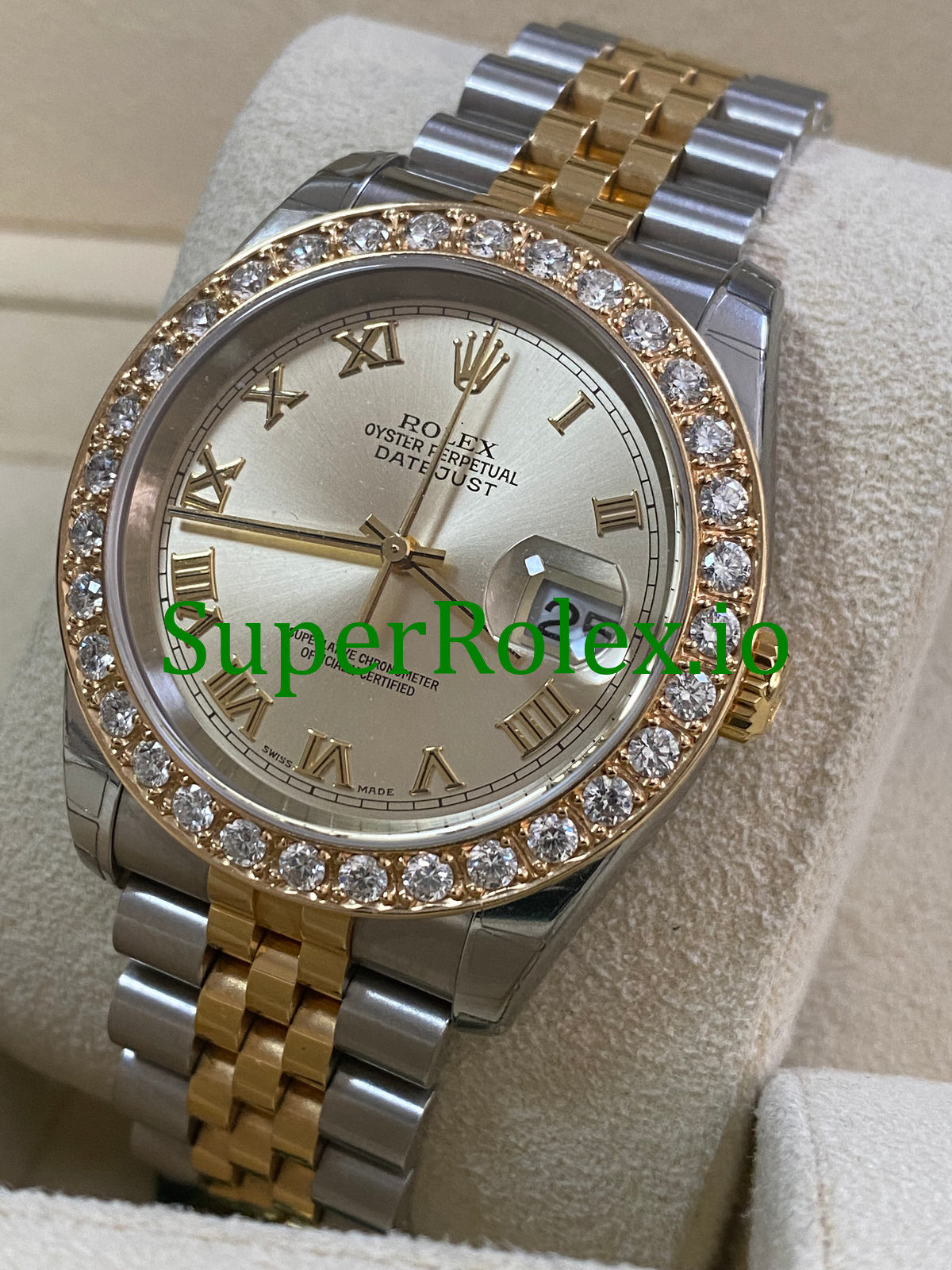 Datejust 36 Steel and Yellow Gold Silver Roman Dial Ref.116233