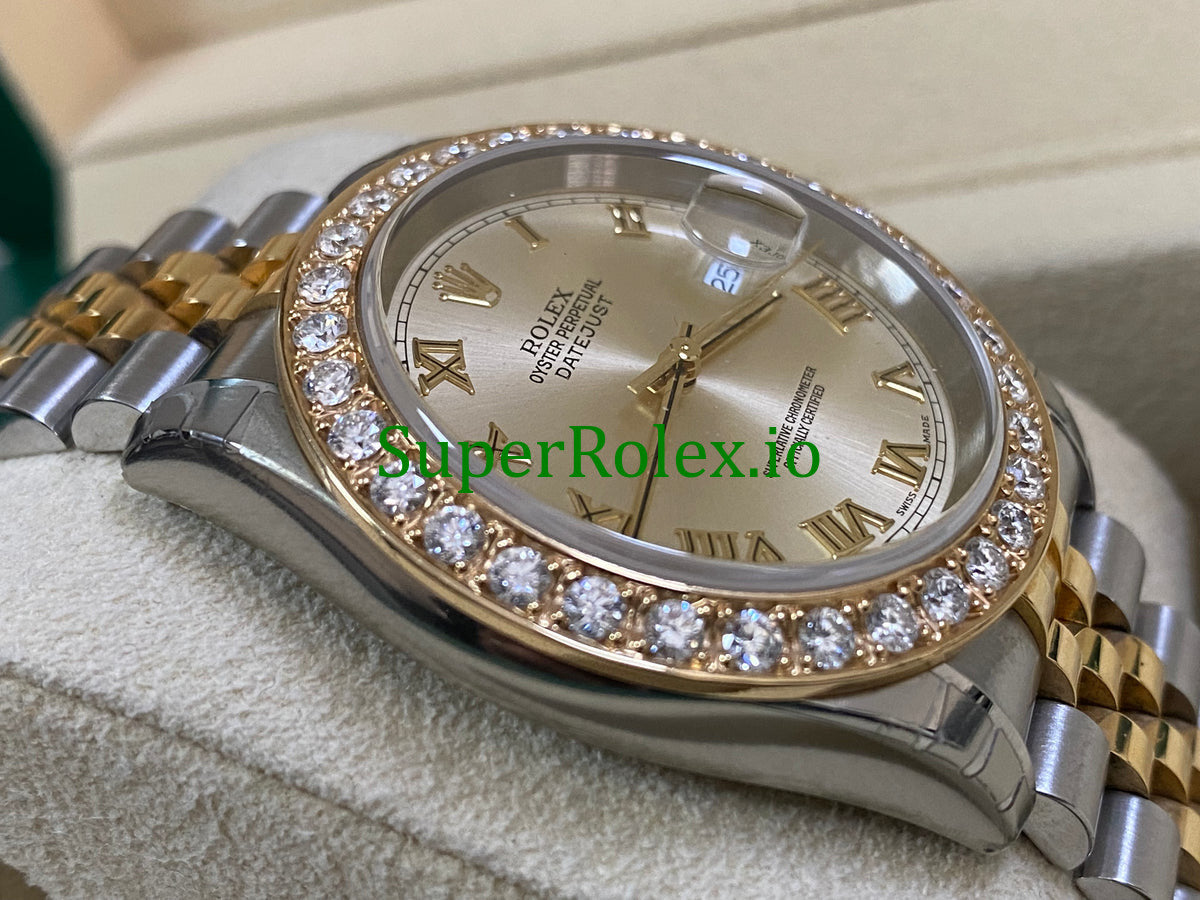 Datejust 36 Steel and Yellow Gold Silver Roman Dial Ref.116233