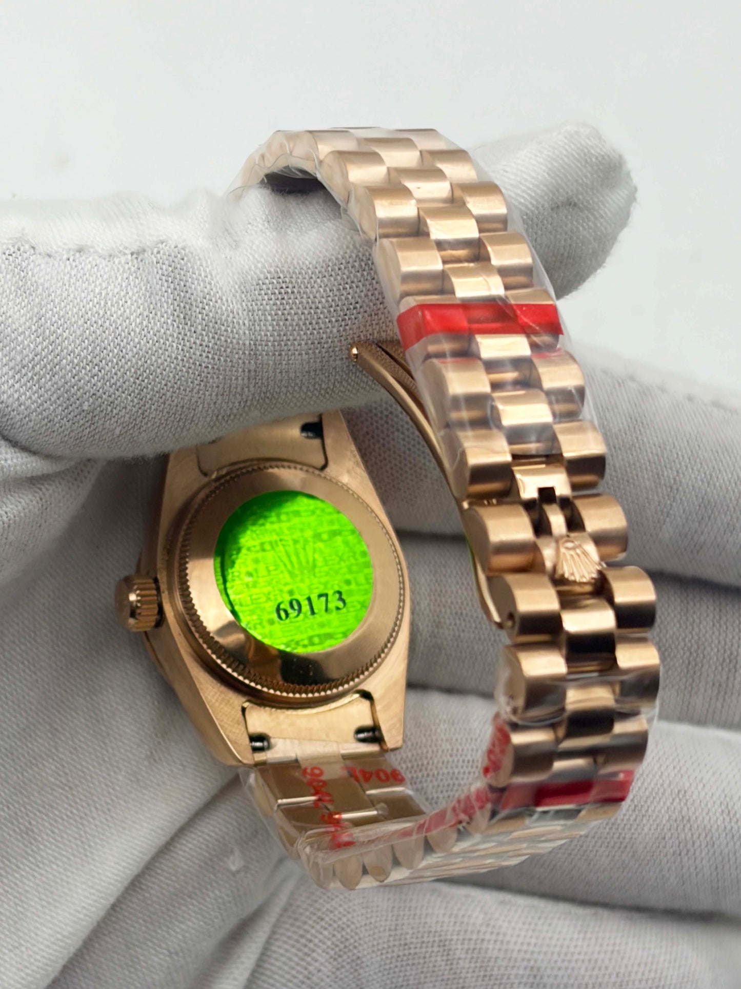 Lady-Datejust 26 Everose Gold Pearl Diamond Dial Ref.179175