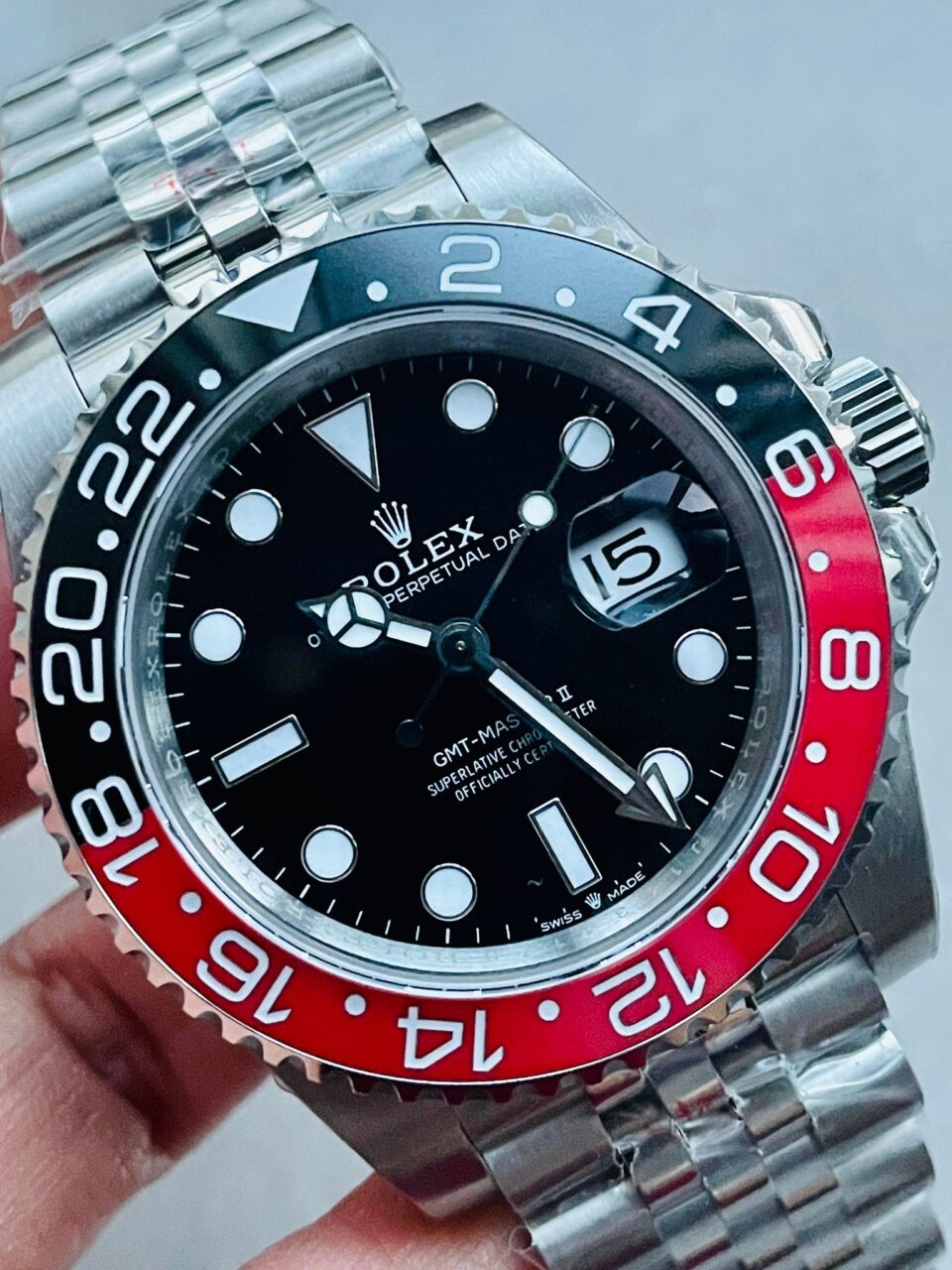 GMF Factory 1:1 GMT Master II 16710 V5 COLA 904L SS 1:1 RED BLACK Bezel Best Edition