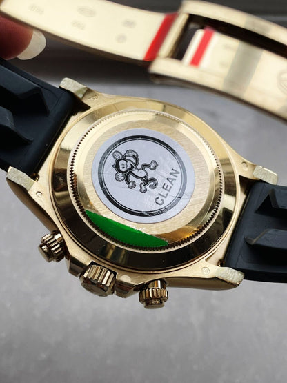 Clean factory 1:1 Daytona Best Edition 904L Steel Black Dial A4130