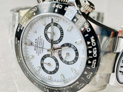CLEAN FACTORY 1:1 Daytona 116500 PANDA Best Edition CF 904L SS Case and Bracelet White Dial