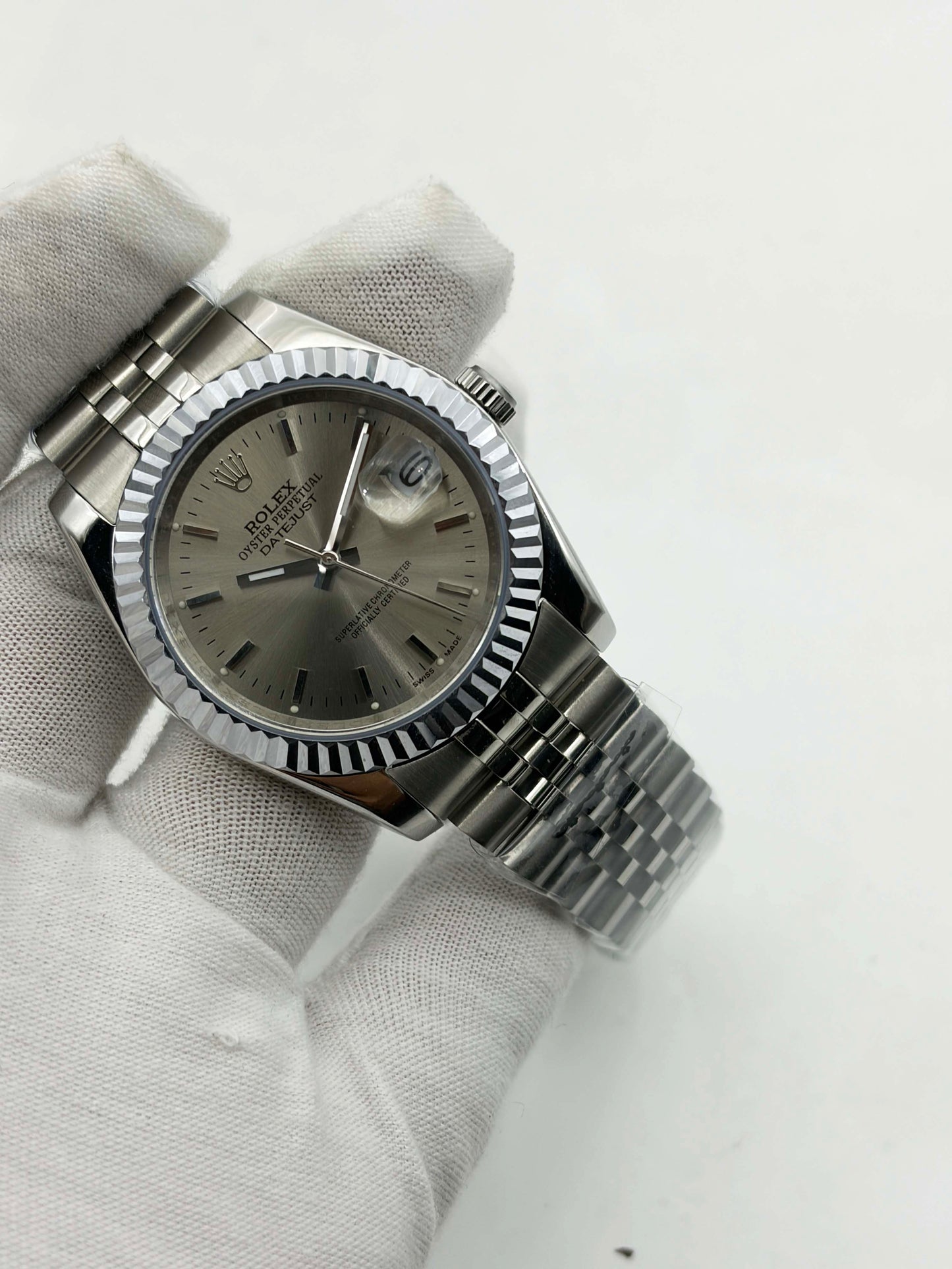 Steel Grey Index Dial Datejust 36 Ref.1601