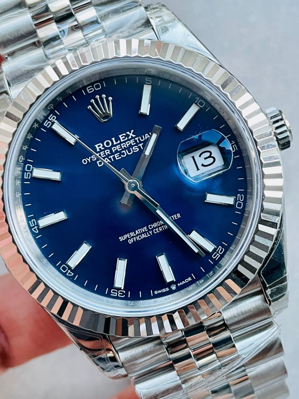 VS Factory 1:1 DateJust 41 SS Best Edition 904L Steel Blue Dial