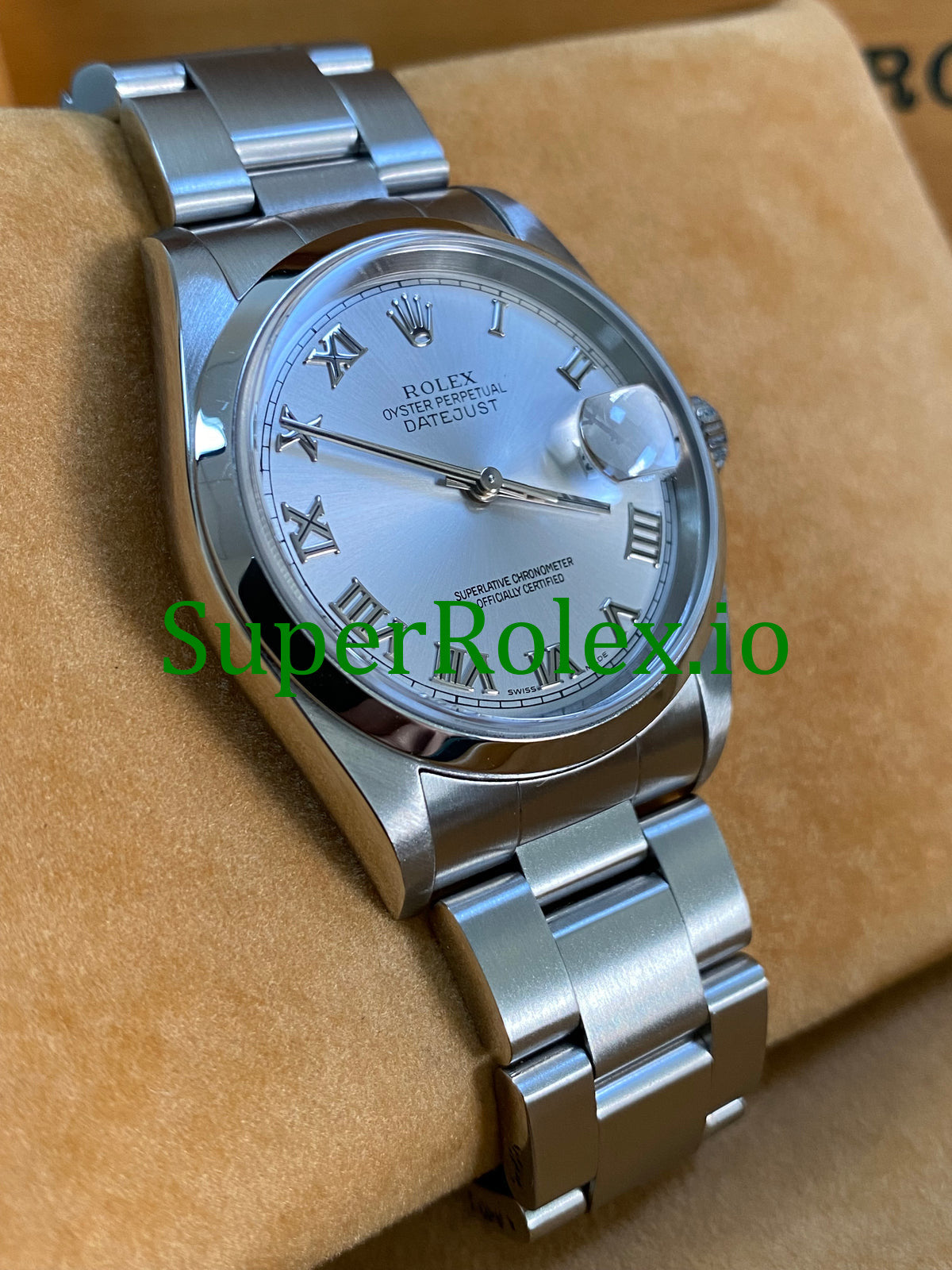 Datejust 36 Steel Silver Roman Dial Ref.16200