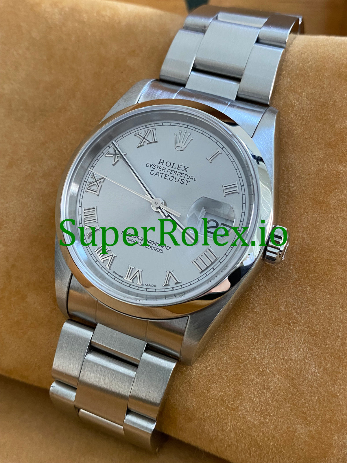 Datejust 36 Steel Silver Roman Dial Ref.16200