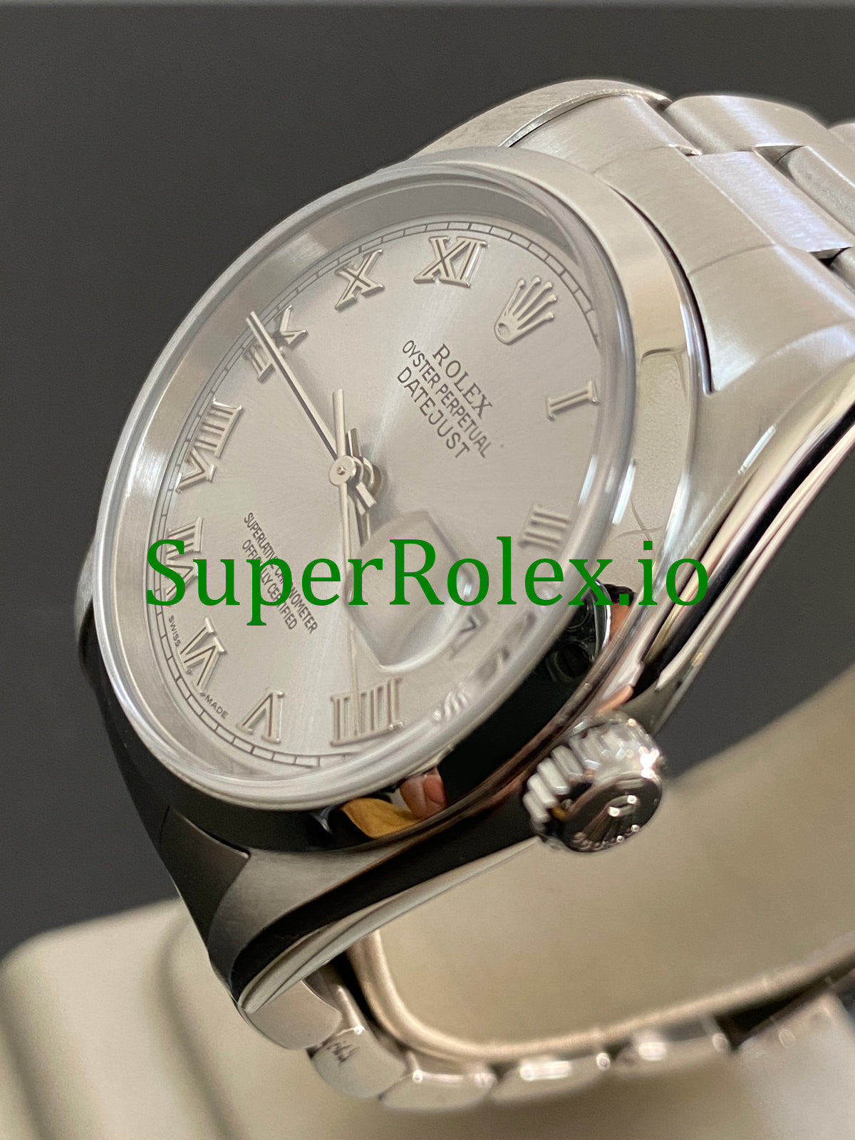 Datejust 36 Steel Silver Roman Dial Ref.16200