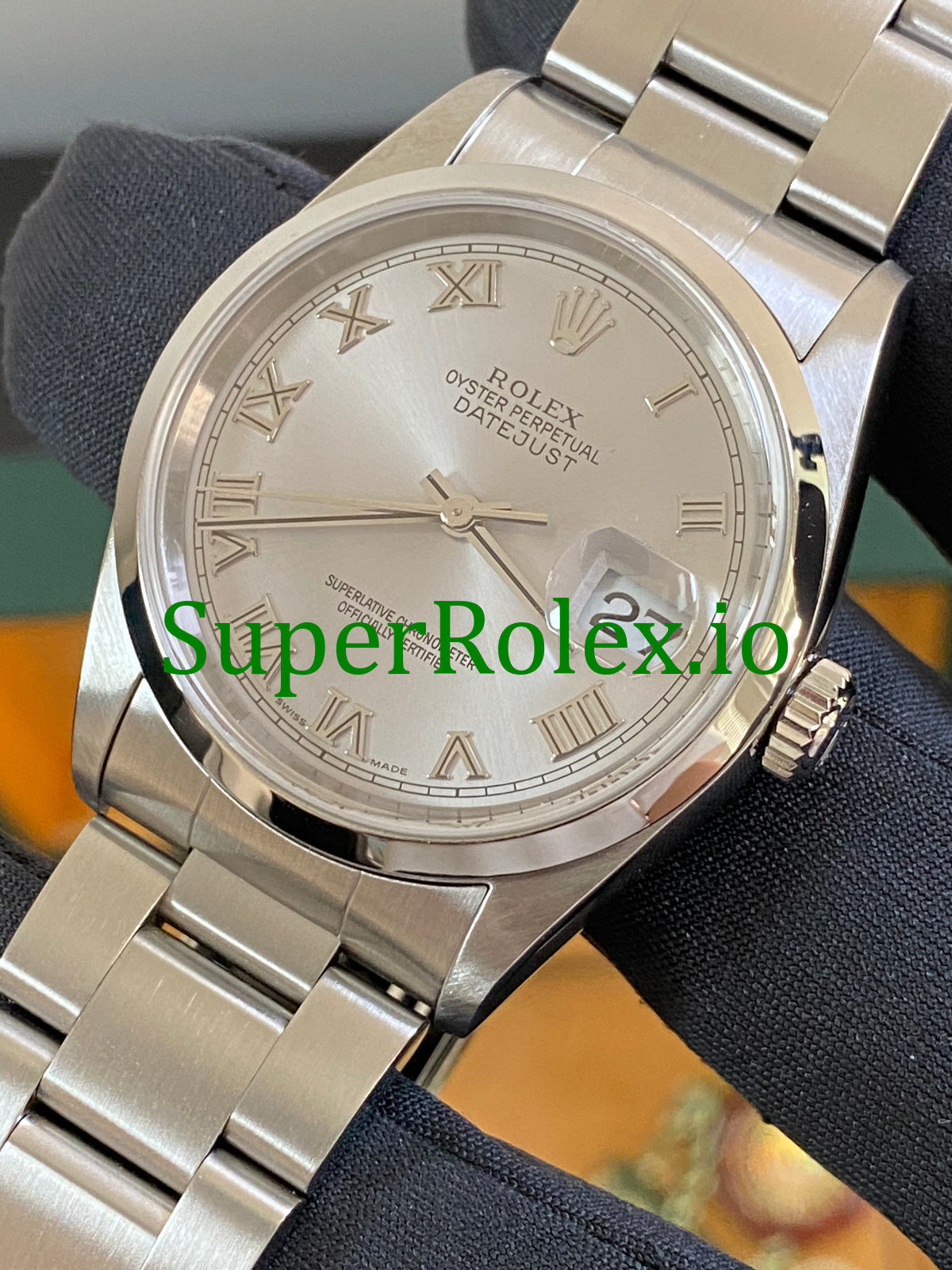 Datejust 36 Steel Silver Roman Dial Ref.16200