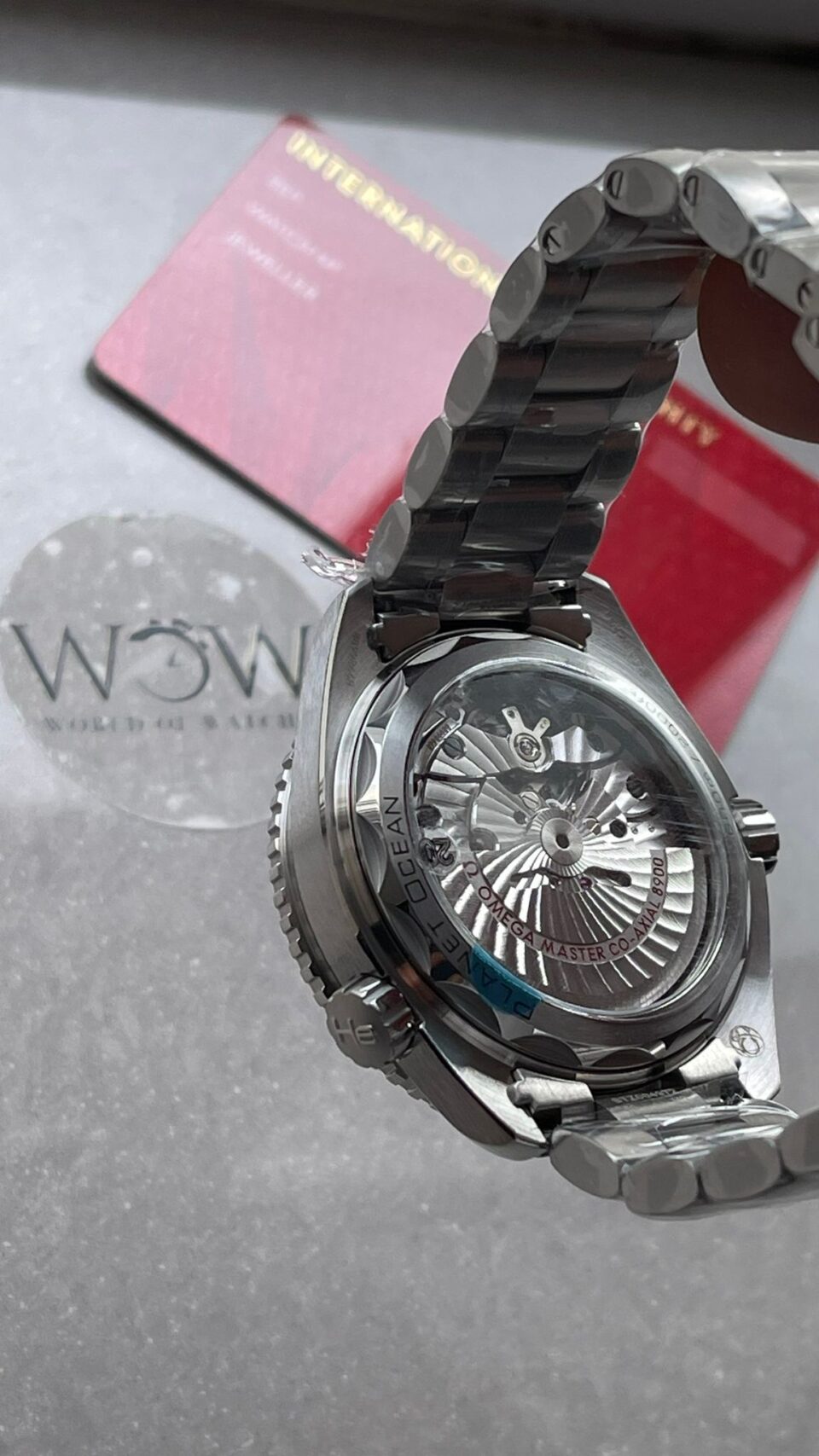 Planet Ocean 43.5mm SS VSF 1:1 Best Edition blue ceramic Bezel blue Dial on SS Strap A8900