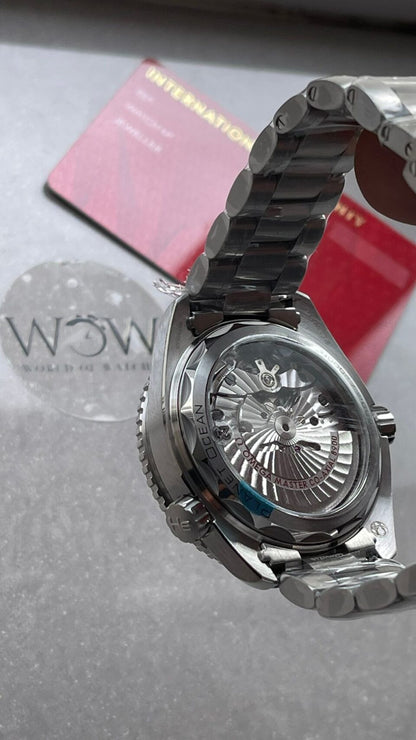 Planet Ocean 43.5mm SS VSF 1:1 Best Edition blue ceramic Bezel blue Dial on SS Strap A8900