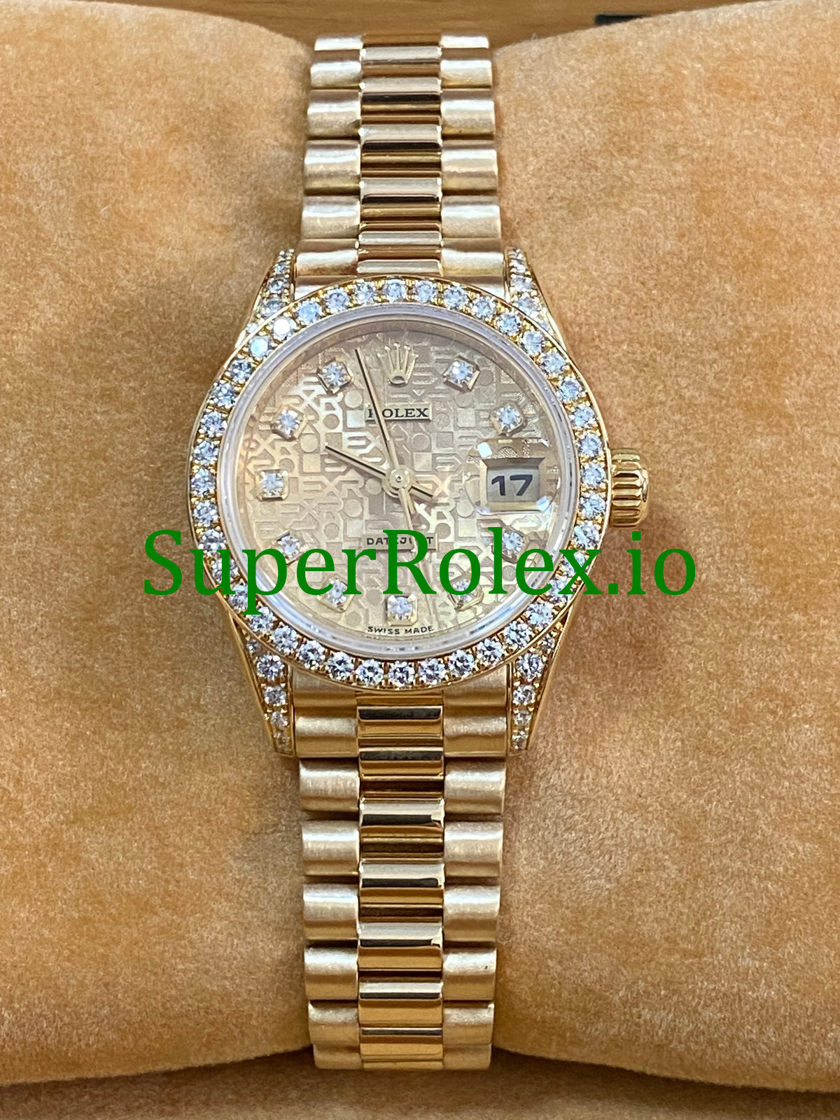 Lady-Datejust Yellow Gold Diamond Dial Ref.69158