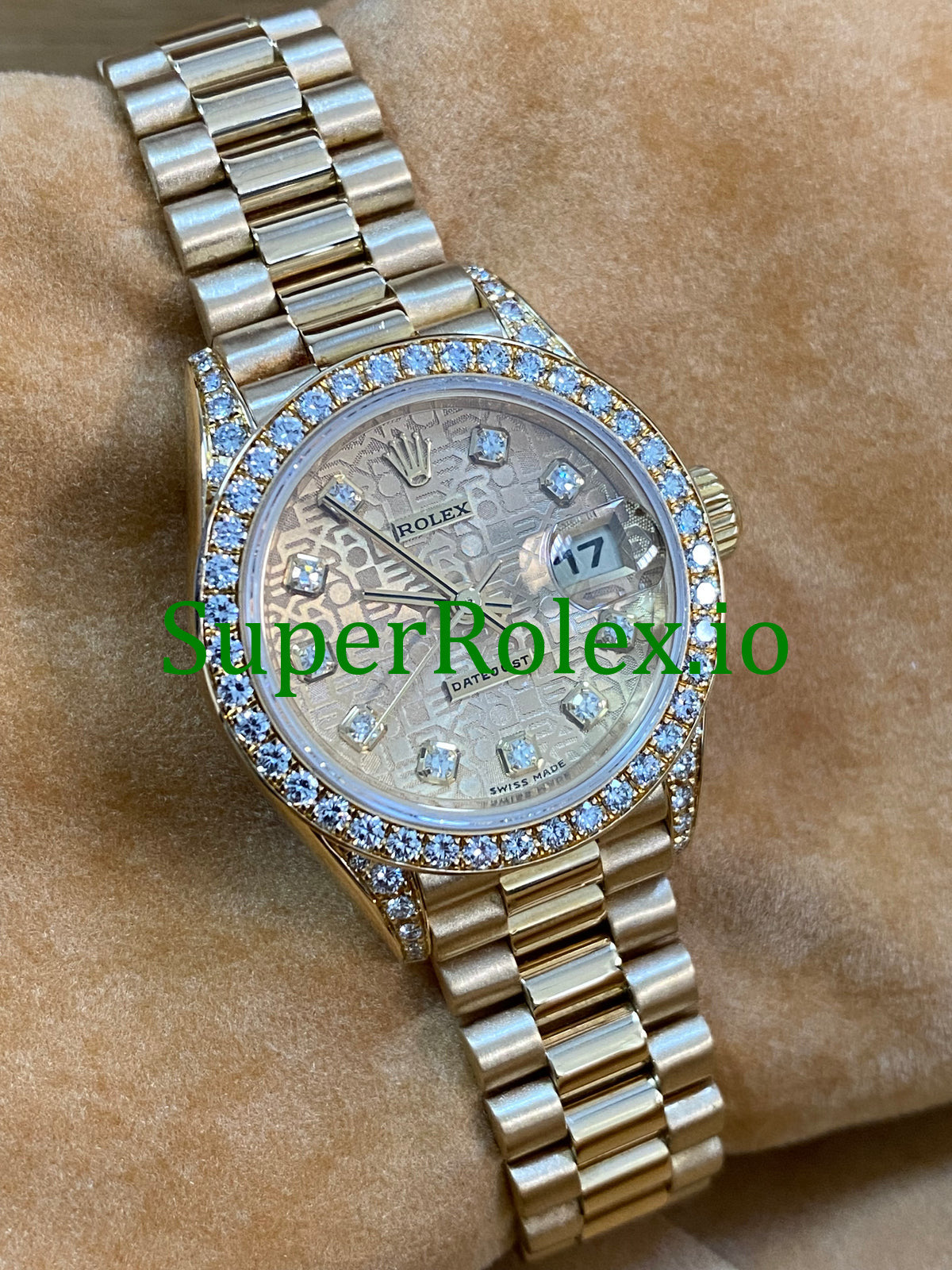 Lady-Datejust Yellow Gold Diamond Dial Ref.69158