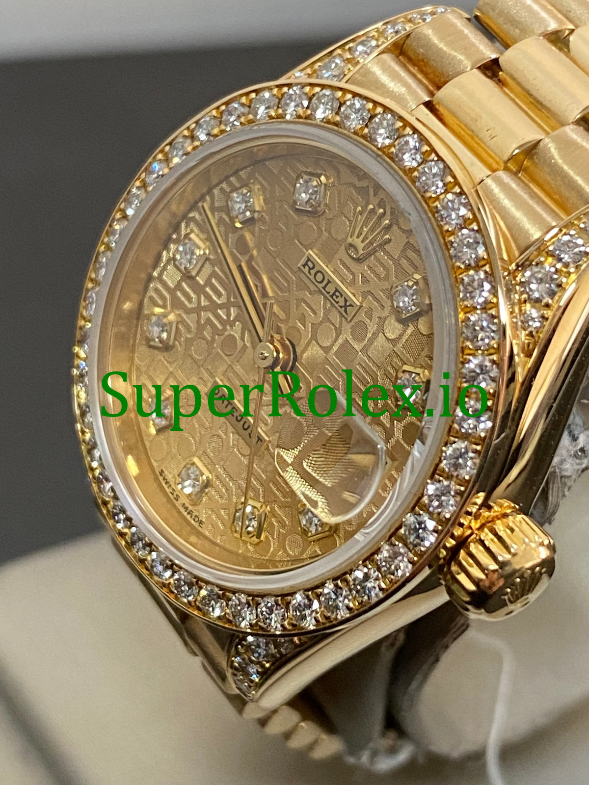 Lady-Datejust Yellow Gold Diamond Dial Ref.69158