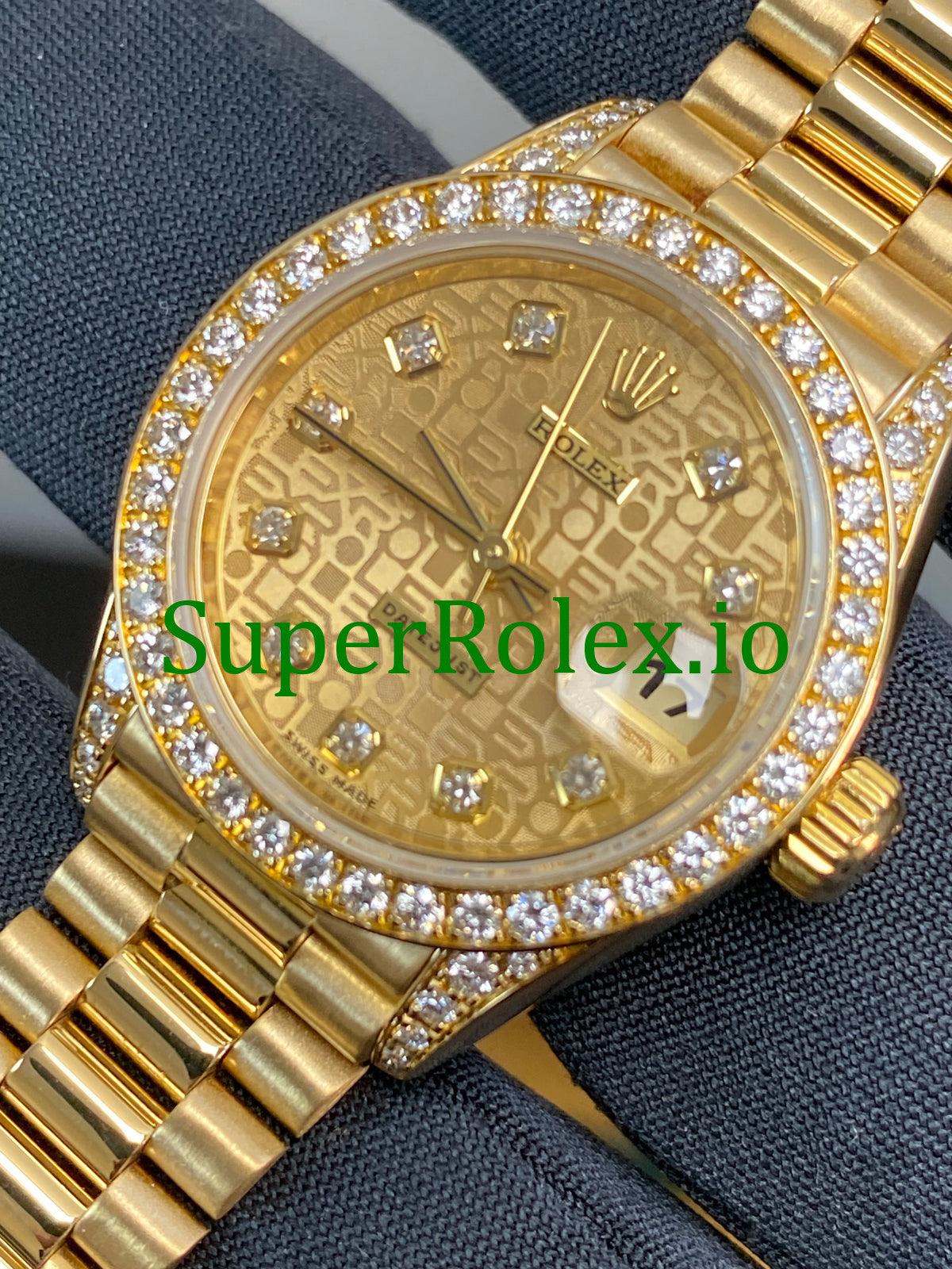 Lady-Datejust Yellow Gold Diamond Dial Ref.69158