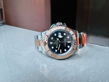 CF FACTORY 1:1 Yacht-Master 116621 SS/RG 904L steel Black Dial VS3235