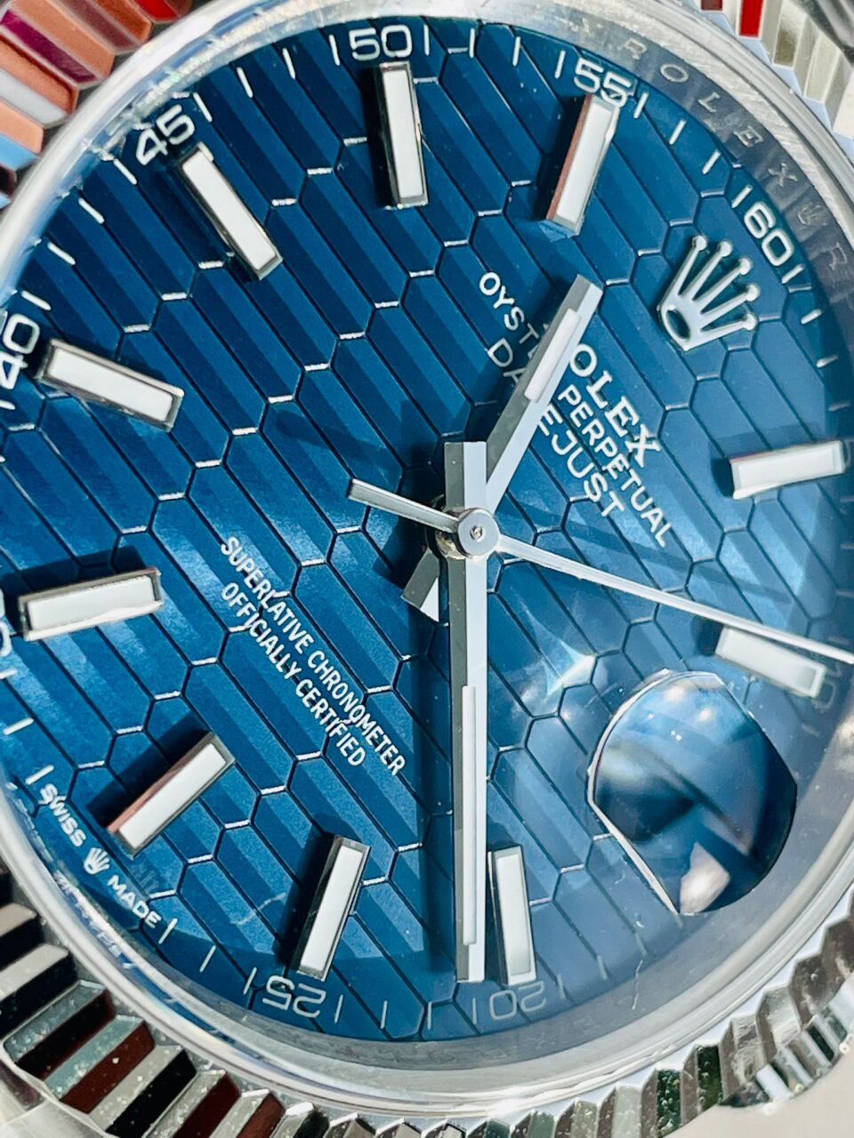 VSF Factory 1:1 DateJust 41 SS Best Edition 904L Steel Blue Textured Dial