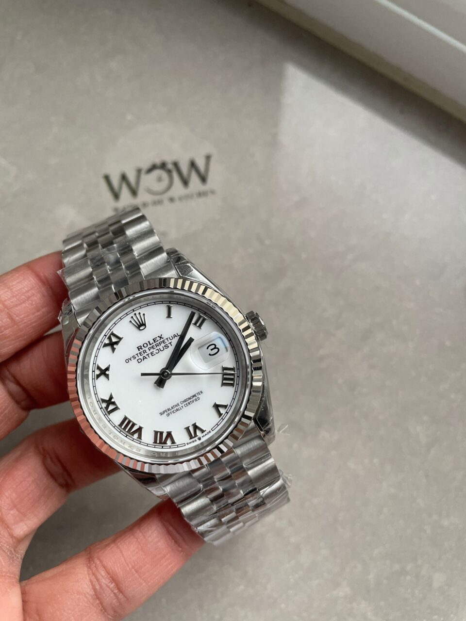 VSF Factory 1:1 Datejust 41mm 16030 Roman markers White dial VS3235