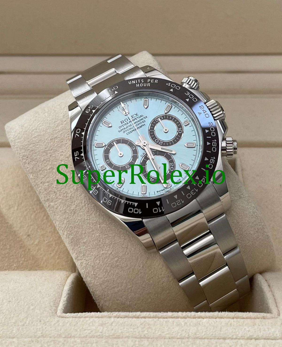 Platinum Cosmograph Daytona 40 Ice Blue Dial Ref.116506
