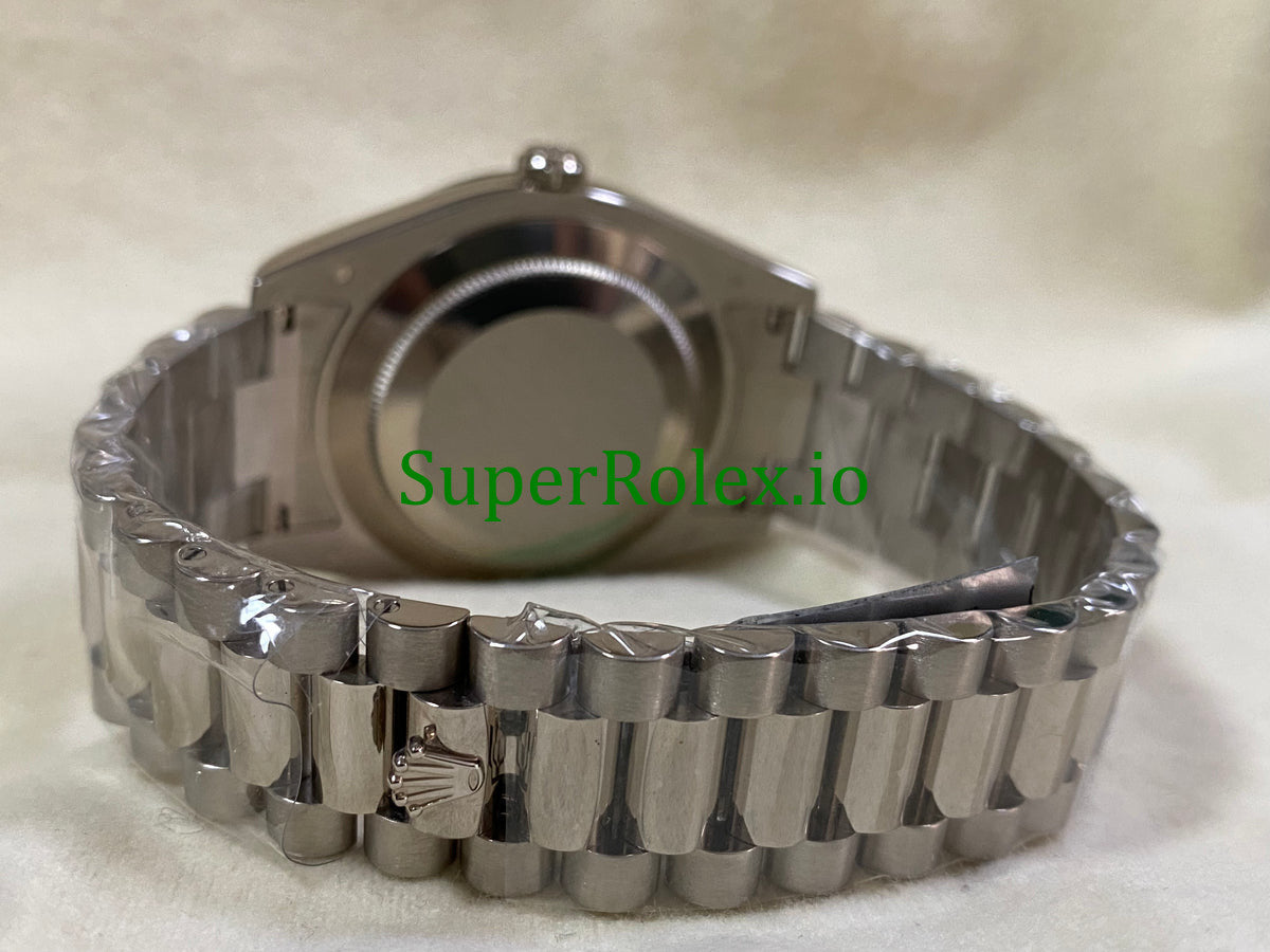 Day-Date II 40MM White Gold Ref.218239 - hocolate Roman Dial