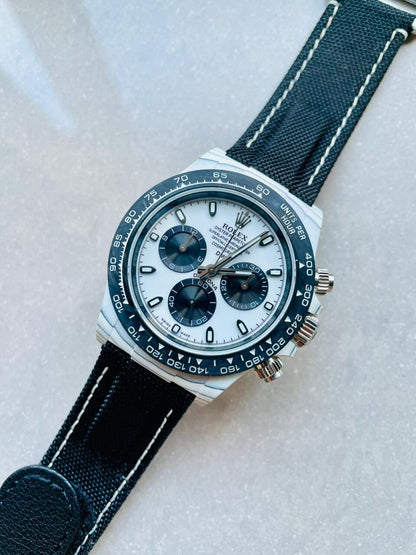 Noob Factory 1:1 Daytona DIW PANDA White Carbon Case and Bezel Best Edition White/Black Dial SA4130 V2