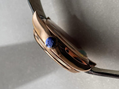 Cellini Moonphase 50535 RG White Dial on Leather Strap Asia 3195 Mod