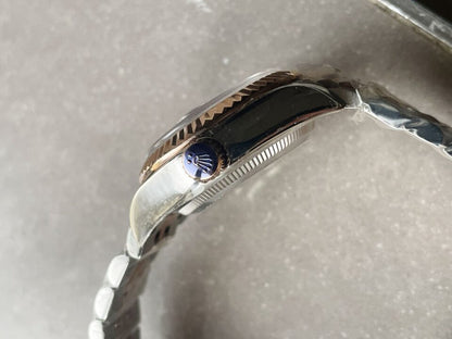 KZF Factory 1:1 Datejust 28mm 904L RG/SS Brown Dial A2671