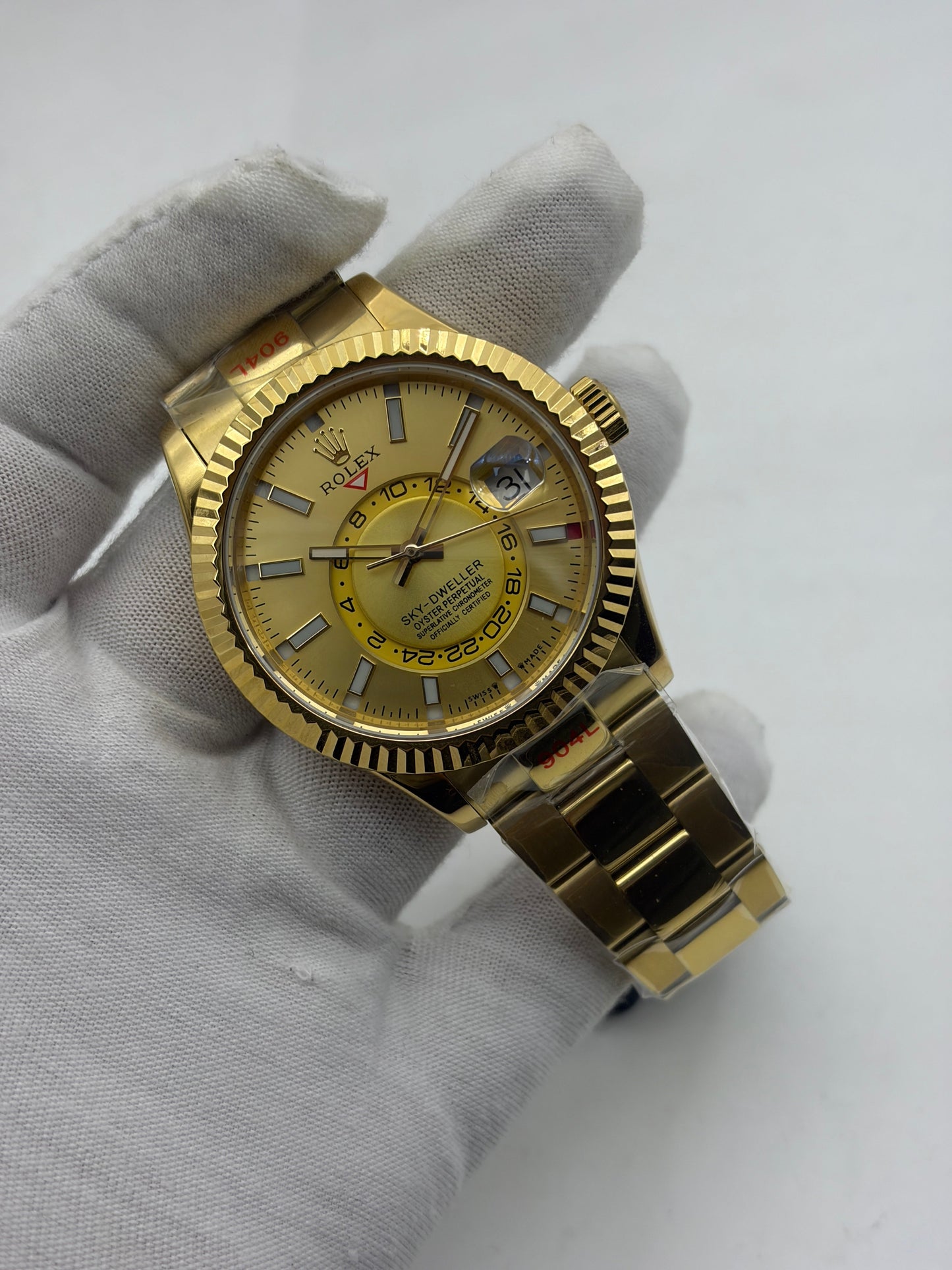Noob FACTORY 1:1 Sky-Dweller 326934 SS Best Edition Gold Dial A23J?330.00