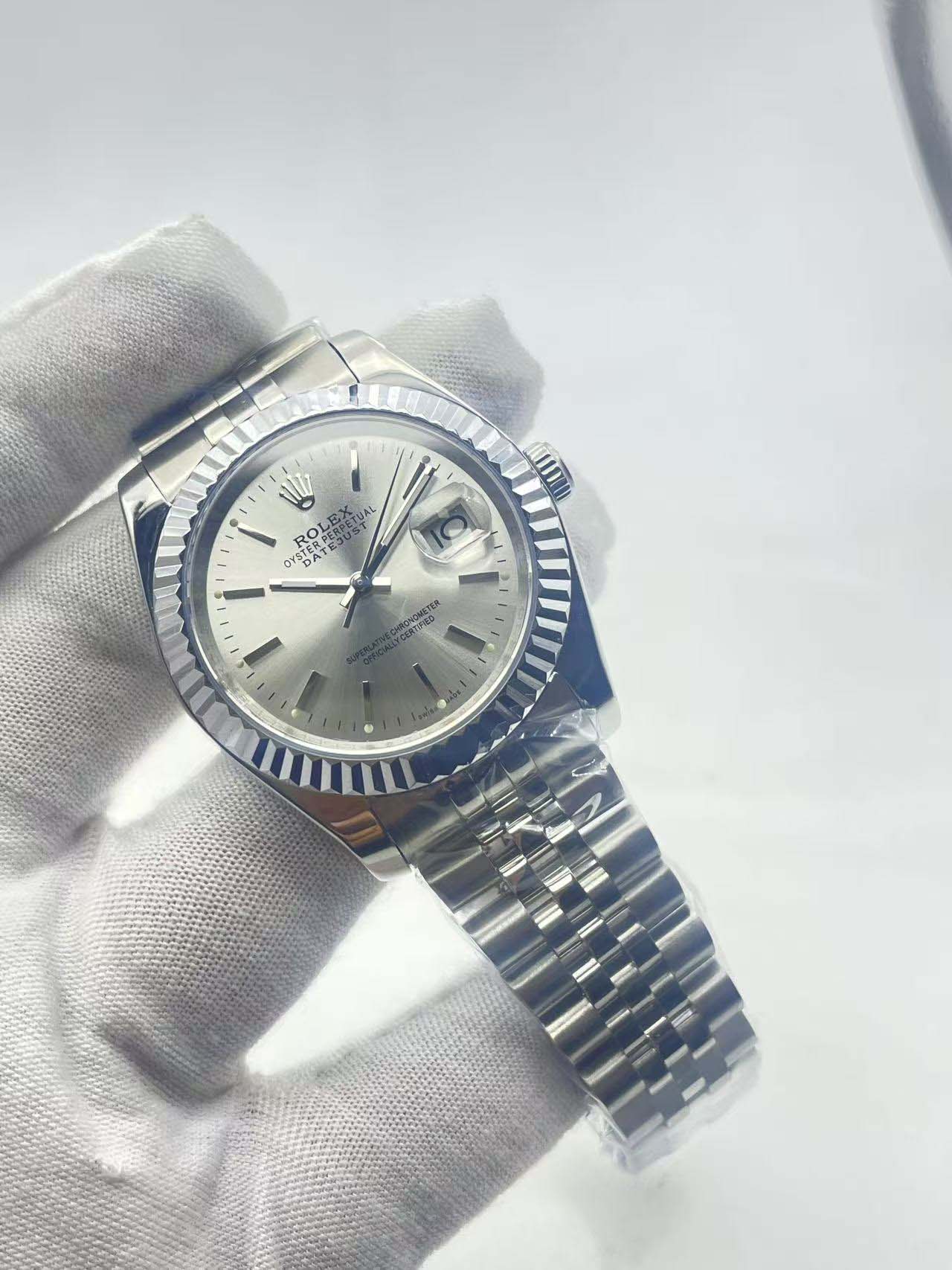 Datejust 36 Steel Silver Index Dial Ref.16014
