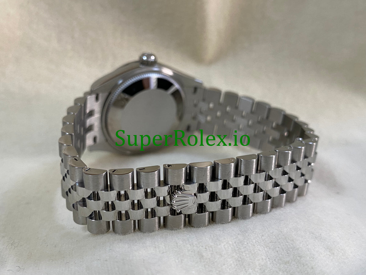 Datejust 31 Steel and White Gold Pink Roman Dial Ref.278274