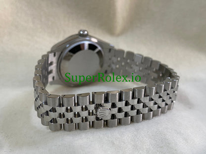 Datejust 31 Steel and White Gold Pink Roman Dial Ref.278274