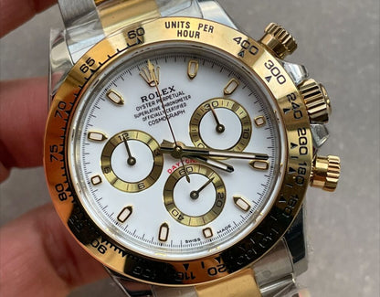 BTF factory 1:1 Daytona 116523 SS 904L & Yellow Gold White Dial A4130