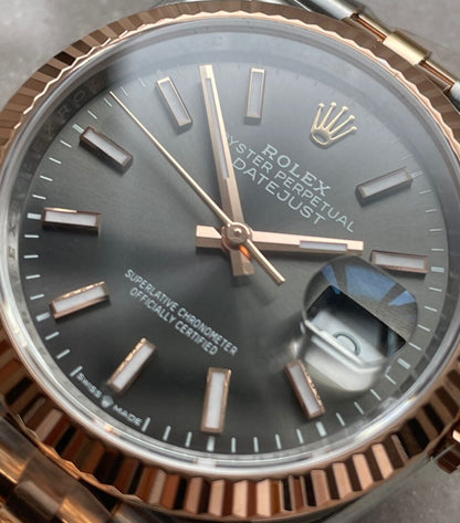 VSF Factory 1:1 DateJust 36 SS 116231 Best Edition 904L Steel Gray Stick Dial VS3235