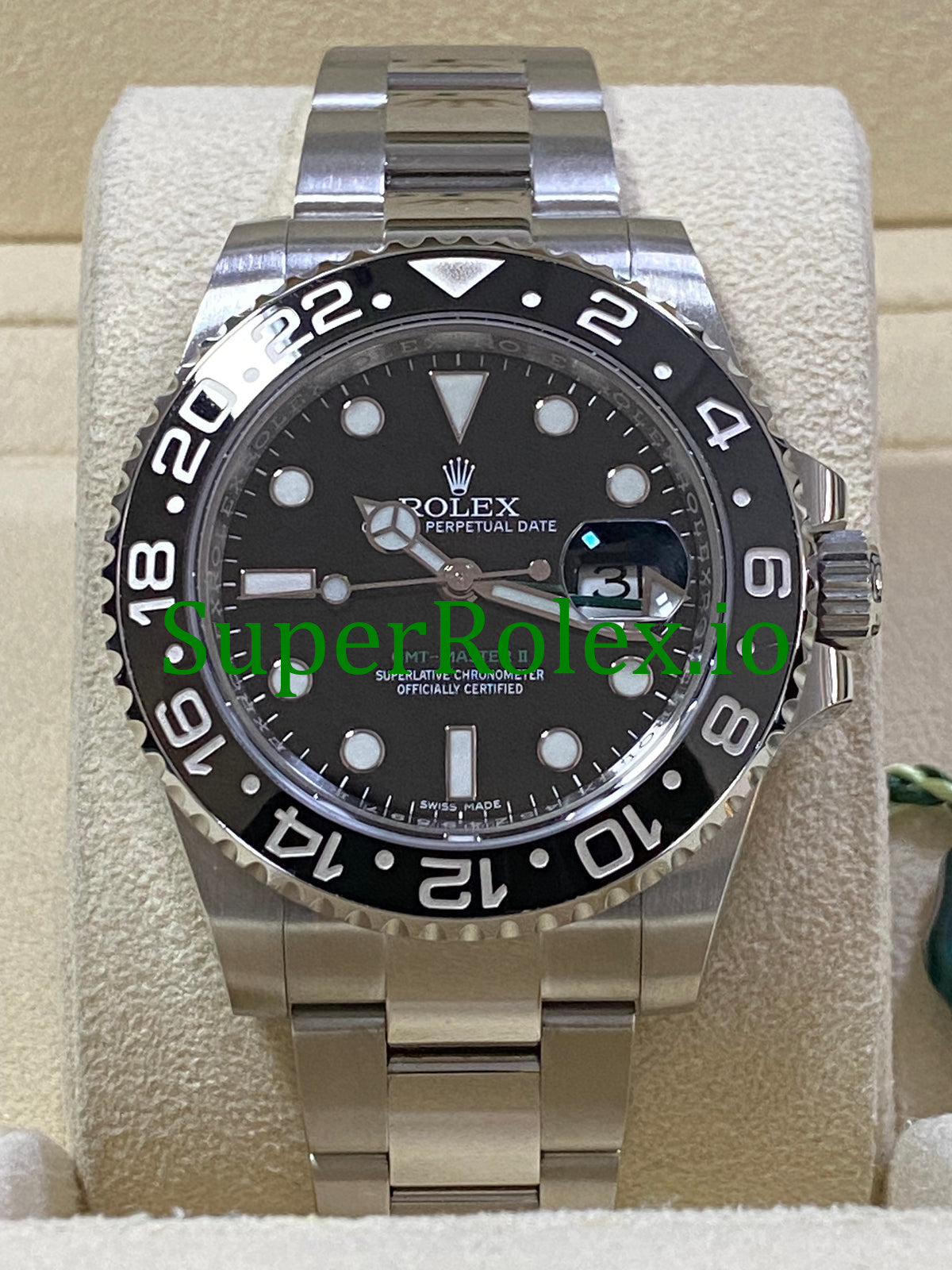 GMT-Master II 40mm Steel Oyster Ref.116710LN - Black Dial