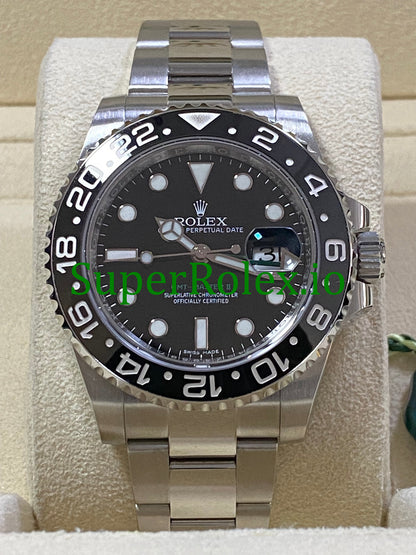 GMT-Master II 40mm Steel Oyster Ref.116710LN - Black Dial