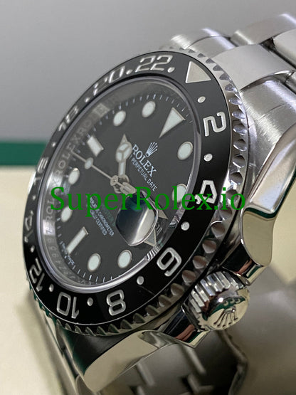 GMT-Master II 40mm Steel Oyster Ref.116710LN - Black Dial