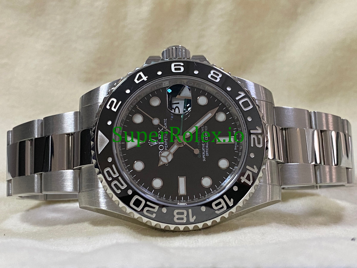 GMT-Master II 40mm Steel Oyster Ref.116710LN - Black Dial