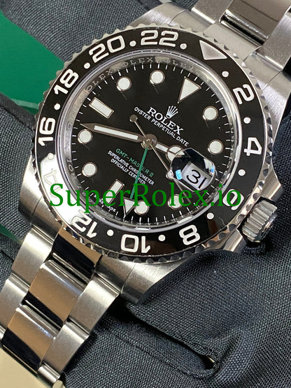 GMT-Master II 40mm Steel Oyster Ref.116710LN - Black Dial