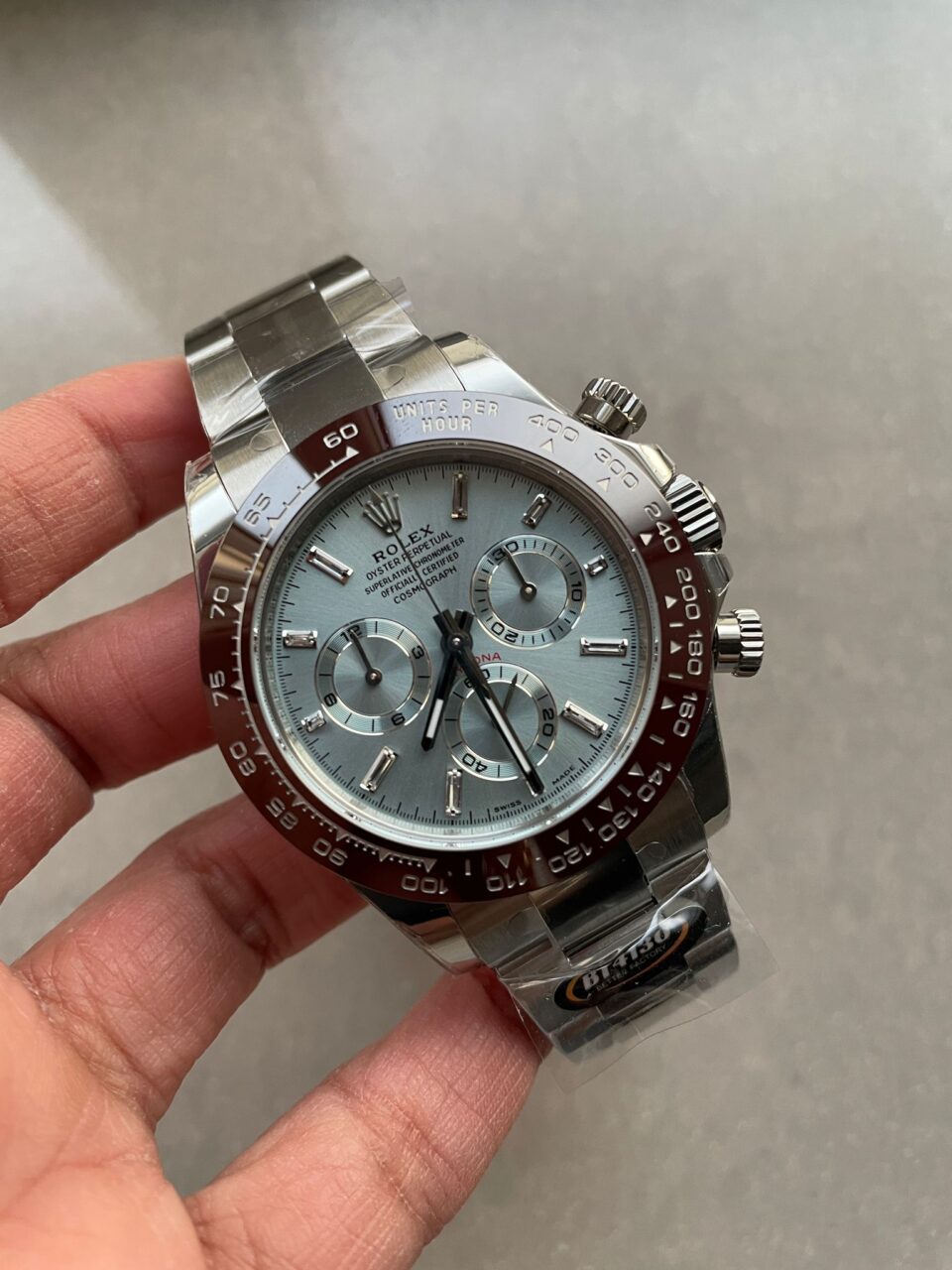 BTF factory 1:1 Daytona 116506 Brown Ceramic Best Edition Ice Blue Dial Crystal Marker SA4130 V2