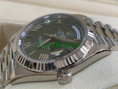 Day-Date 40MM Ref.228239 - Olive Green Bevelled Roman Dial