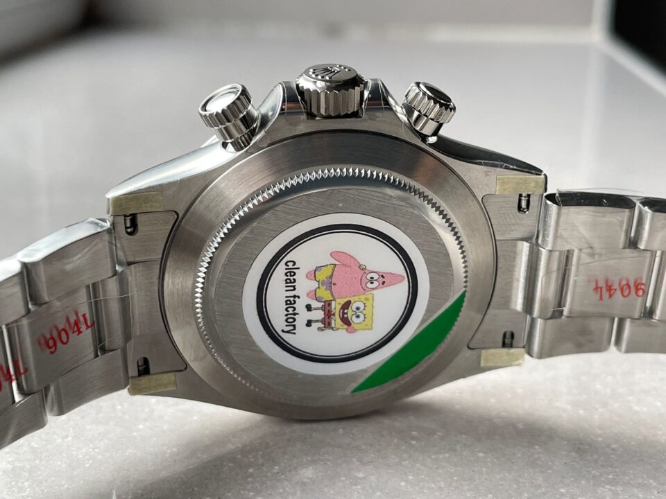 Daytona 116500 DAYTONA 1:1 Best Edition CF 904L SS Case and Bracelet White Dial Silver bezel SA4130