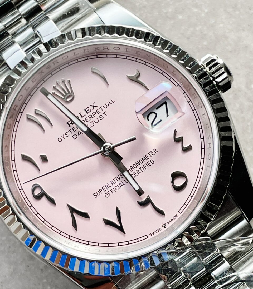 DIWF Factory 1:1 DateJust 36 126234 Best Edition 904L Steel Tiffany Pink Dial Arabic Marker SA3235