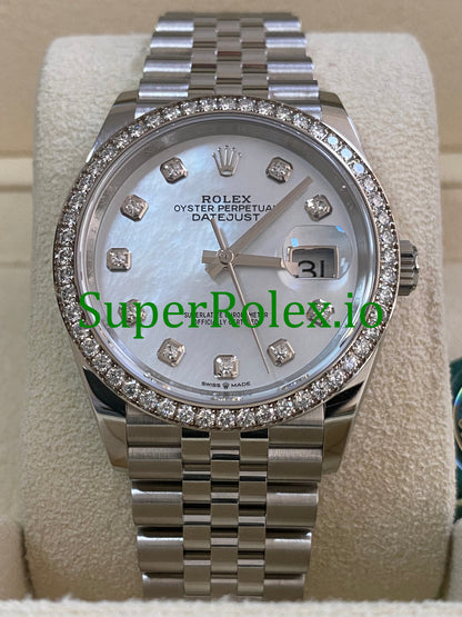 Datejust 36 Mother-of-Pearl Diamond Dial Ref.126284RBR