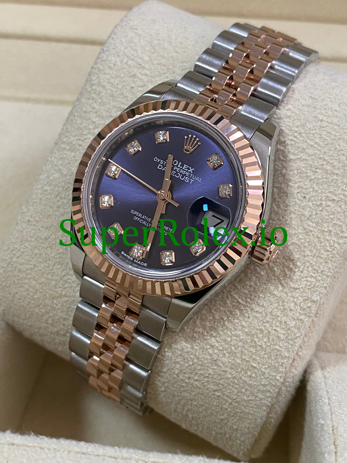 Lady-Datejust 28 Steel and Everose Gold Ref.279171