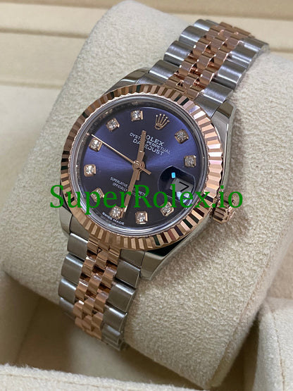 Lady-Datejust 28 Steel and Everose Gold Ref.279171