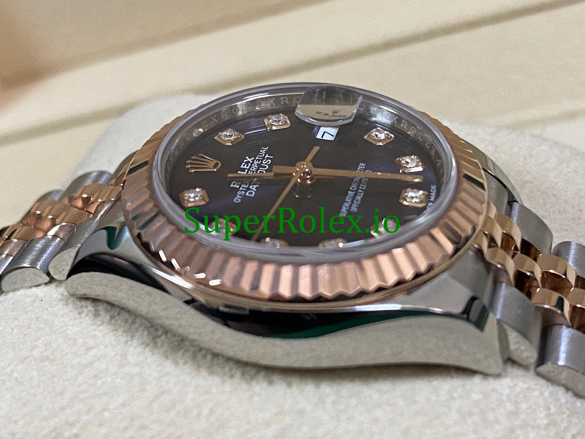Lady-Datejust 28 Steel and Everose Gold Ref.279171