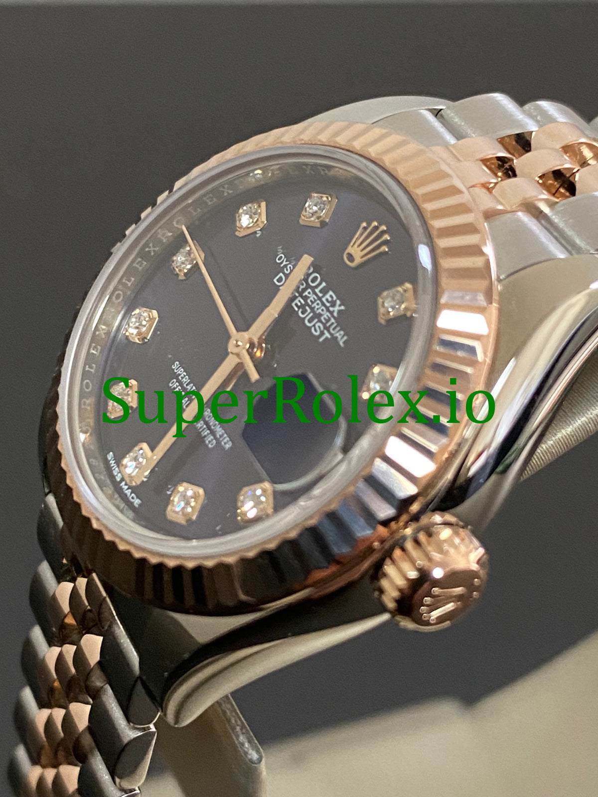 Lady-Datejust 28 Steel and Everose Gold Ref.279171