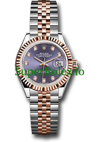 Lady-Datejust 28 Steel and Everose Gold Ref.279171