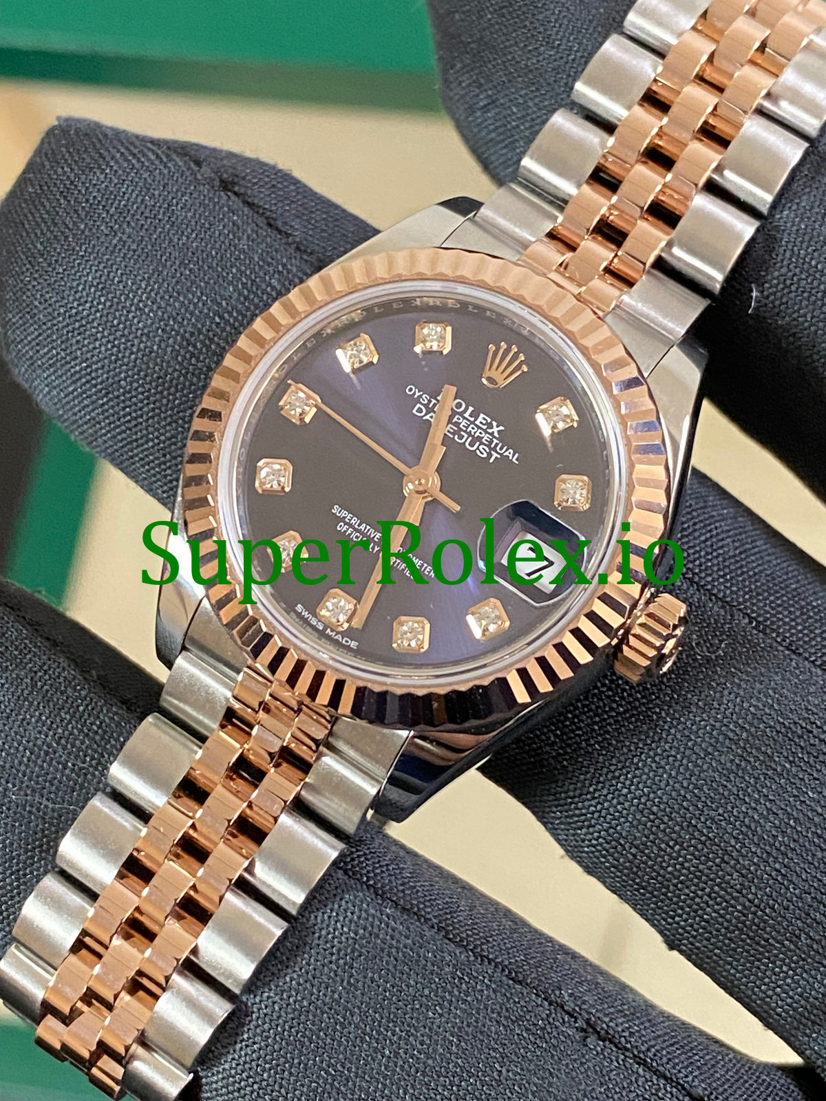 Lady-Datejust 28 Steel and Everose Gold Ref.279171